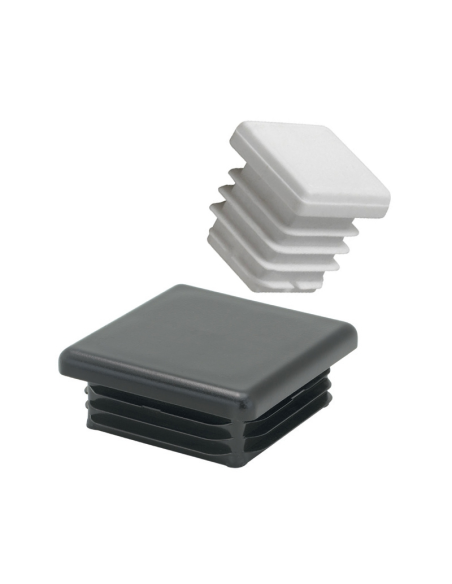 Rep.tapa int.cuad.40x40 Negra Estriad