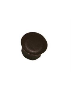Tapón Embellecedor 12mm Negro 9005 para PVC y Aluminio