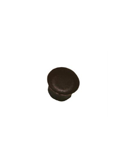 Tapón Embellecedor 12mm Negro 9005 para PVC y Aluminio