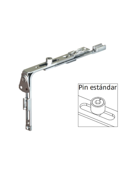 Ángulo de reenvío pequeño Standard – Punto de cierre para ventanas PVC y aluminio