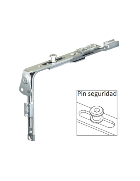 Ángulo de cambio mini HAUSEN P1053 – Bulón de seguridad para ventanas PVC y aluminio