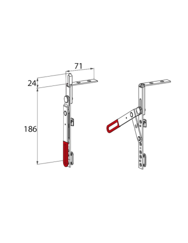 PASADOR 2ºHOJA 190MM