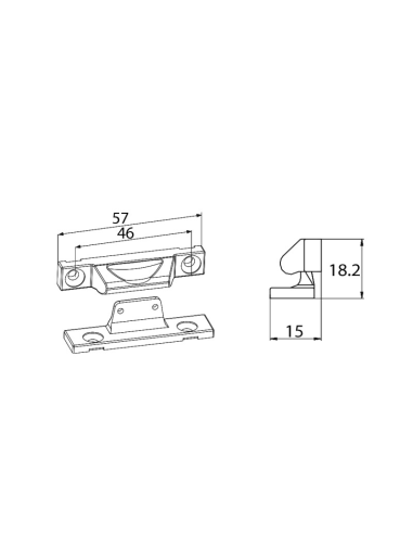 CIERRE ACLIPSADO EXTERIOR MARRON