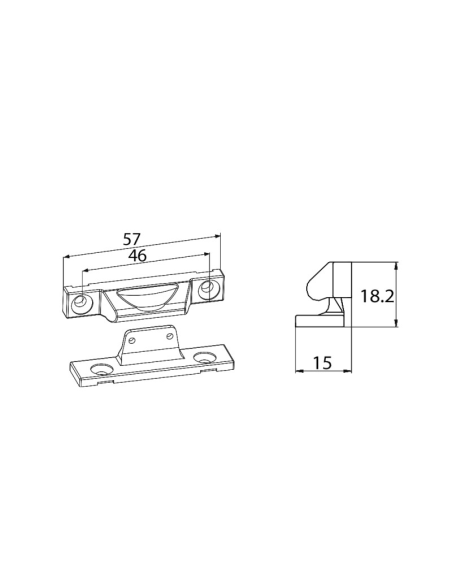 CIERRE ACLIPSADO EXTERIOR MARRON