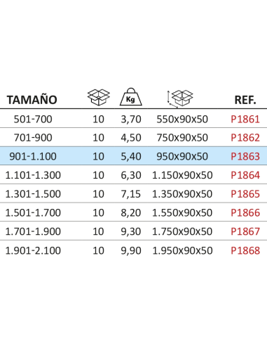 PASADOR PALANCA C.FIJA  901-1100