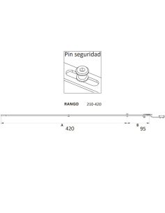 Prolongador CONX Corto SEG 420 mm Silver | Extensión Multipunto Canal Europeo 2