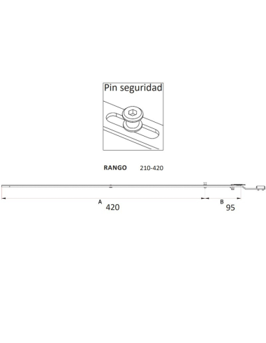 Prolongador CONX Corto SEG 420 mm Silver | Extensión Multipunto Canal Europeo