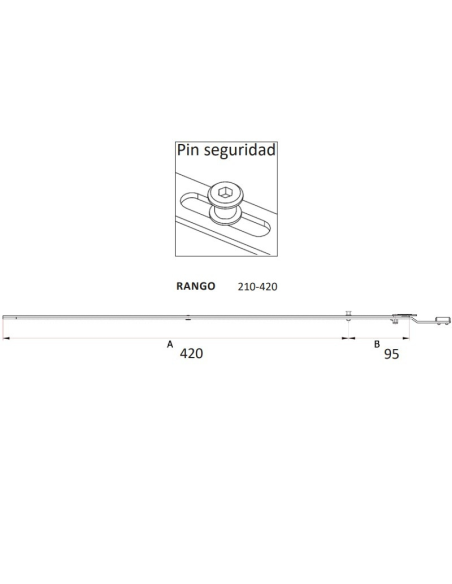 Prolongador CONX Corto SEG 420 mm Silver | Extensión Multipunto Canal Europeo
