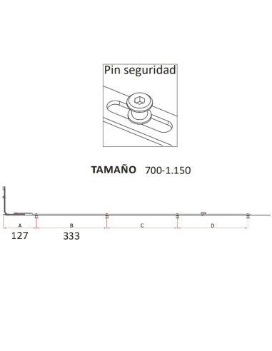 REENVIO TRASERO P.CIERRE SEG. 700-1150