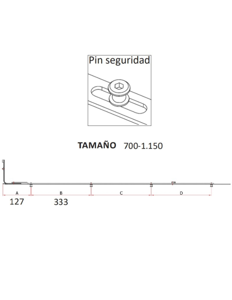 REENVIO TRASERO P.CIERRE SEG. 700-1150 REENVIO TRASERO P.CIERRE SEG. 700-1150