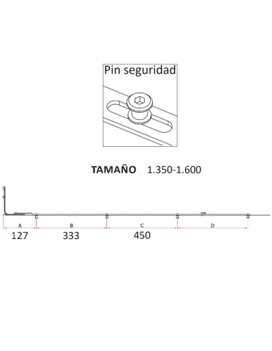 Reenvio trasero P.CIERRE SEG. 1350-1600