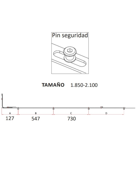 Reenvio trasero O P.CIERRE SEG. 1850-2100 Reenvio trasero O P.CIERRE SEG. 1850-2100