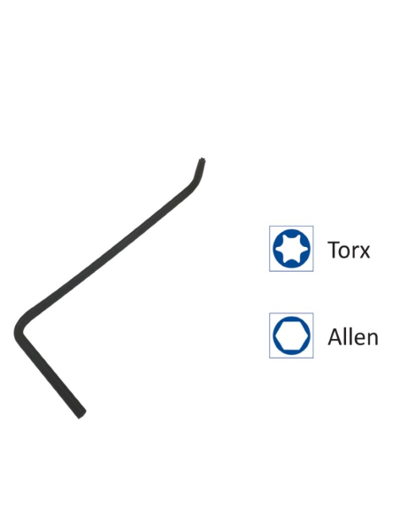 LLAVE APRIETE PVC (TORX25 + ALLEN4MM)