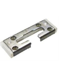 Cerradero Inferior de Seguridad O.B. 9 mm Blanco P1708 | Punto de Cierre Reforzado para Ventanas PVC