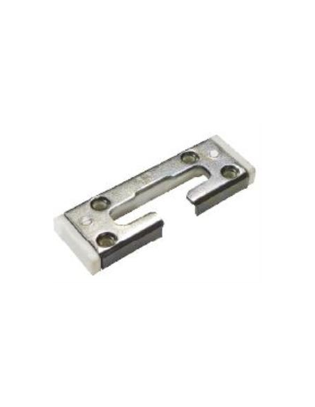 Cerradero Inferior de Seguridad O.B. 9 mm Blanco P1708 | Punto de Cierre Reforzado para Ventanas PVC