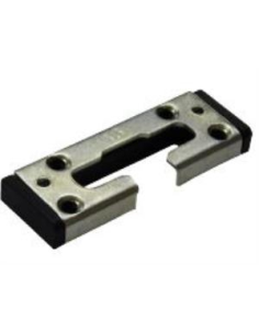 Cerradero Inferior de Seguridad O.B. 13 mm Negro P1726 | Punto de Cierre Reforzado para Ventanas PVC