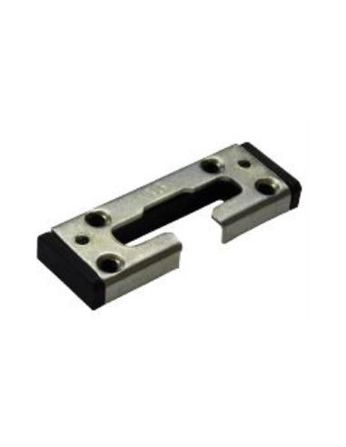 Cerradero Inferior de Seguridad O.B. 9 mm Negro P1725 | Punto de Cierre Reforzado para Ventanas PVC