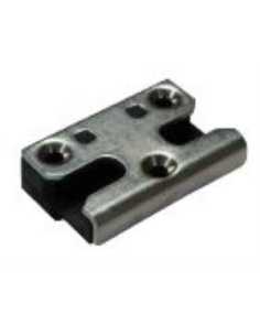 Cerradero de Seguridad 13 mm Negro con Base P1758 | Punto de Cierre Reforzado para Ventanas PVC