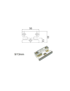 Cerradero de Seguridad 13 mm Negro con Base P1758 | Punto de Cierre Reforzado para Ventanas PVC 2