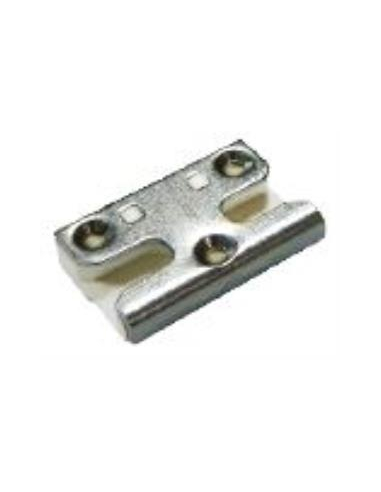 Cerradero de Seguridad 9 mm Blanco con Base P1769 | Punto de Cierre Reforzado para Ventanas PVC