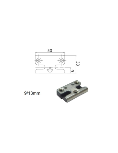 Cerradero de Seguridad 9 mm Blanco con Base P1769 | Punto de Cierre Reforzado para Ventanas PVC 2