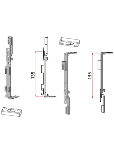 PASADORES  PASIVA P/PALANCA  13MM  (JUEGO)