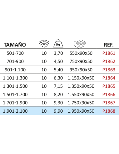 PASADOR PALANCA C.FIJA  1901-2100