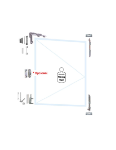KIT OB PVC DH CV STD. C.LAT 13MM 9016 2