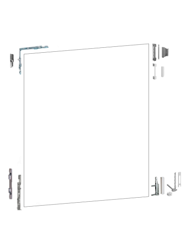 KIT OB PVC PUERTA DH CV STD. C.LAT 13MM 9016