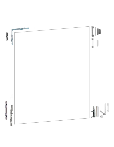 Kit Ob Pvc Puerta Dh Cv std. c.lat 13mm 9016 Kit Ob Pvc Puerta Dh Cv std. c.lat 13mm 9016