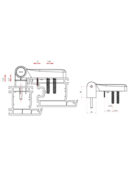 BISAGRA 3D PTA.160KG A.INOX 8022 BISAGRA 3D PTA.160KG A.INOX 8022