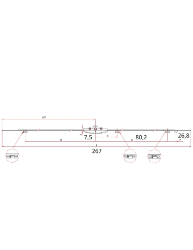 Cierre Multipunto Universal 210 mm | Seguridad y Ajuste Preciso en PVC y Aluminio